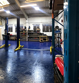 Royal Rebuild Workshop Interior