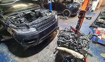 range rover sport engine replacement cost